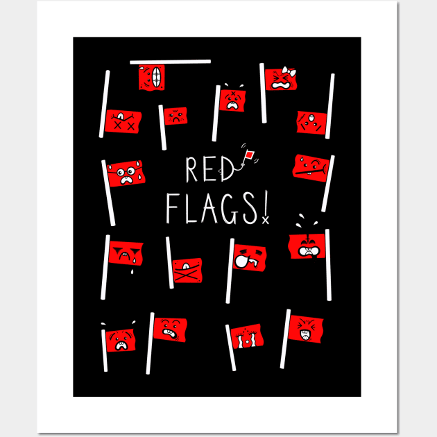 Red Flags Wall Art by KirstyFinnigan